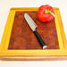 End Grain Chopping Board Ash framed with Garapa