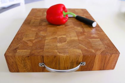 Heart Rimu Chopping Board with Handles