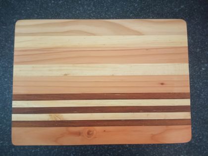 Large Retro Stripe Chopping Board
