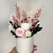 Dried / Preserved Flower Arrangement - Pink & White Roses