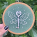 Vintage Fairy Key Embroidery