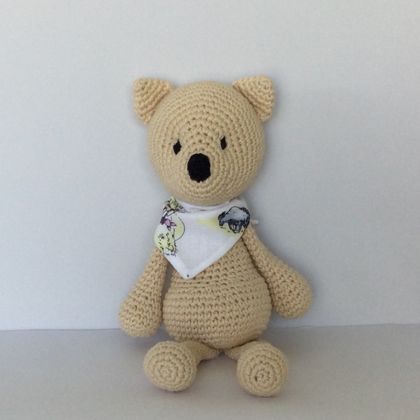 Organic cotton crocheted Bear 
