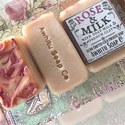 ROSE & MILK hand and body soap