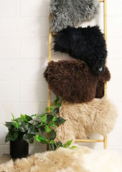 Large Long Wool Sheepskin Offcuts (Assorted Colours)