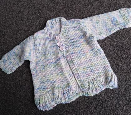 Baby handknitted cardy 