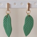 Green Leaf Earrings