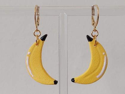 Banana Huggie Earrings