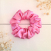 Light Pink Satin Scrunchy Medium