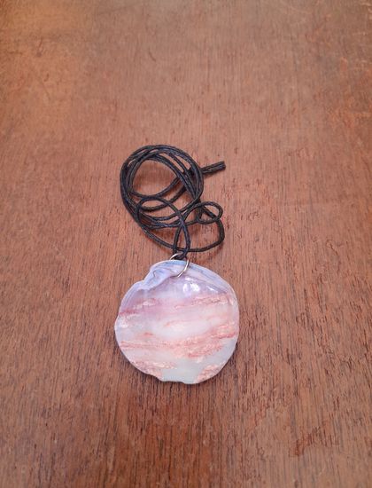 Pink Sunset shell necklace