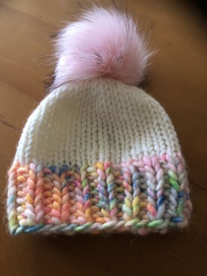 Unique Chunky Wool Beanie 1-3 years
