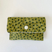 Small Notion Pouch  - Green Crosses Print