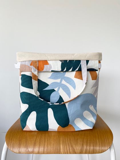 Medium Knitting / Crochet Project Bag - Shapes Print