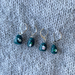 Stitch Markers / progress keepers - set of 4 Ghosts - Green # 32