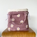 Medium Knitting / Crochet Project Bag - Daisy Print
