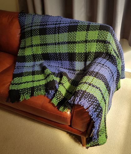 Unique Handmade Tartan Blanket (100% pure wool)