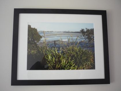 Wai-O-Taki Bay and Tamaki Estuary, Glendowie, Auckland, New Zealand, framed photography print