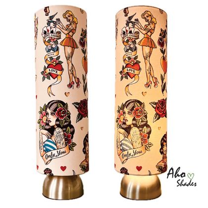'Don't Gamble with Love' lamp with touch base 