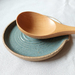 Ceramic Spoon Rest - Duck Egg Blue/Green