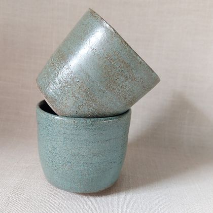 Ceramic Tumbler Mug - Duck Egg Blue/Green