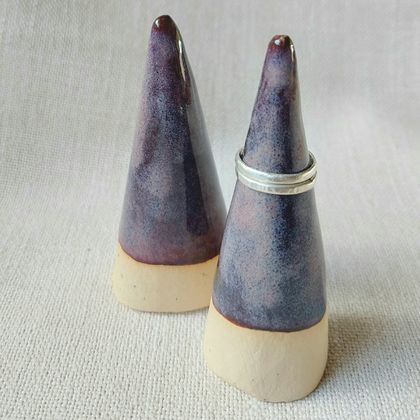 Purple Ceramic Ring Holders