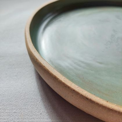 Deep Ceramic Plate - Green