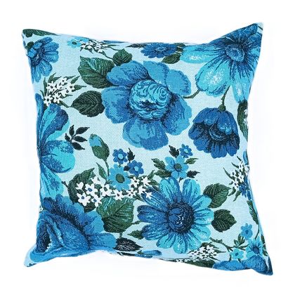 Blue Daisies luxury cushion