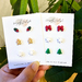 Christmas Polymer Clay Stud Set Earrings