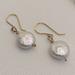 Keshi Pearl Earrings - Coin