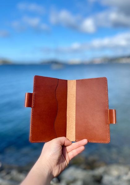 Handcrafted Leather Traveler's Notebook Cover | Passport Case