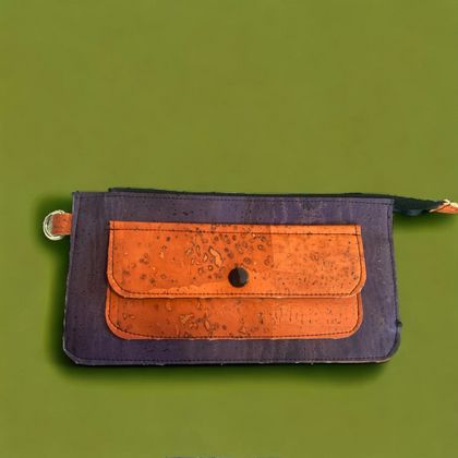 Zippy wallet - Aubergine/Orange