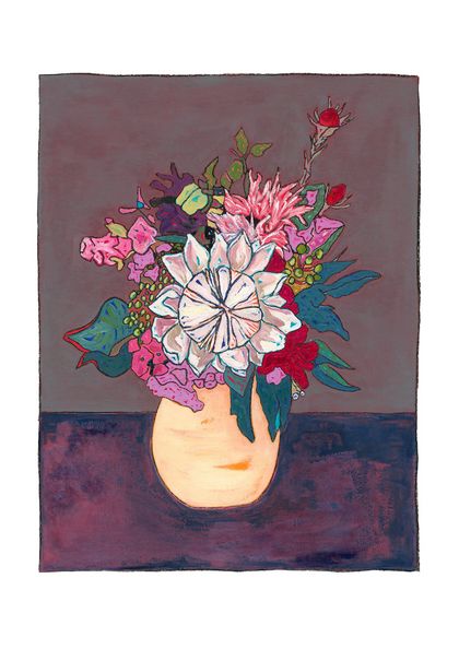 Favourite Bouquet in a Vase: Limited edition print - Size 2