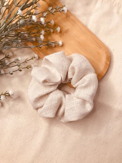 Handmade Linen scrunchie 