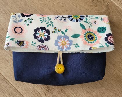 Fold Over Pouch Floral