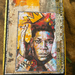 Handmade art journal JM Basquiat themed