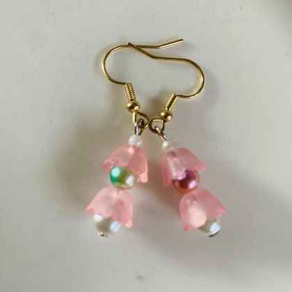 Earrings: Pale Pink twinset (Flower Girl)