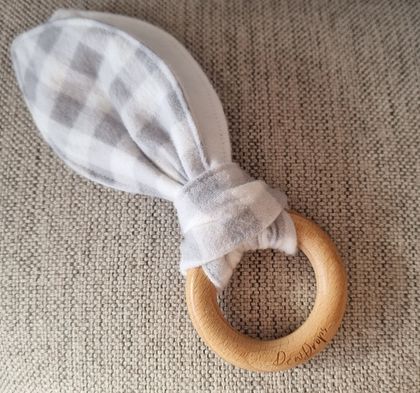 Bunny Teether (Beech and Cotton)