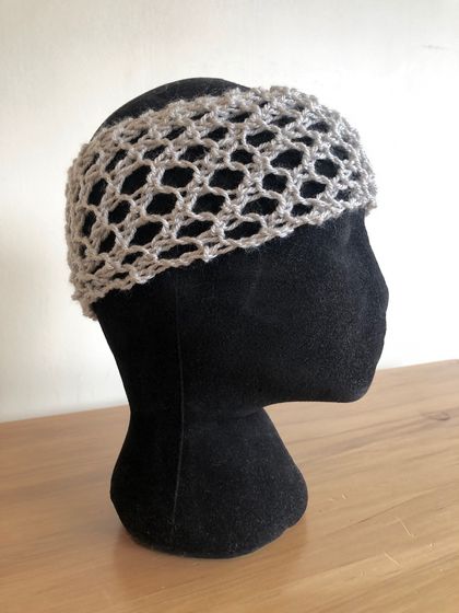 Lace silver headband