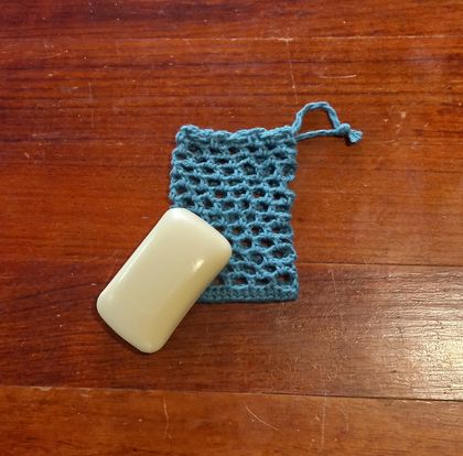 Crochet soap saver wash bag