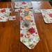 Santa poinsettia placemat set