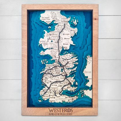 3D Multi layered Westeros Map (Game Of Thrones)