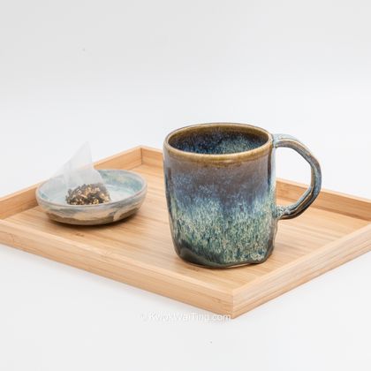 The Waves Handmade Pottery Mug 290ml | 9.8 oz Ceramics Tea Cup