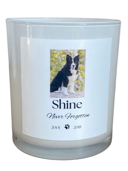 Customised Pet Remembrance Candle