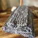 Home spun/hand knitted wool scarf