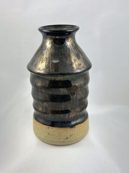 Small vase palladium glaze