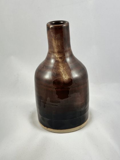 Small brown vase