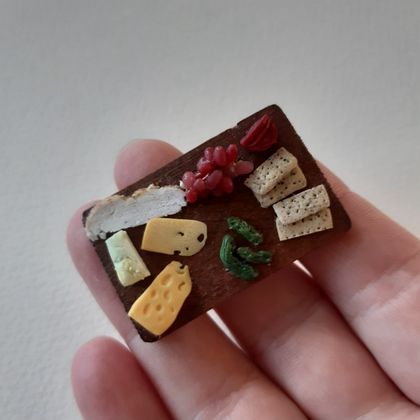 Miniature Cheese Board 1:12 Scale for Dollhouse 