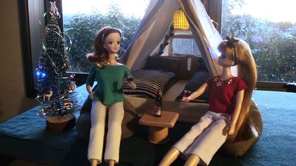      Furnished doll tent (barbie length), plus..