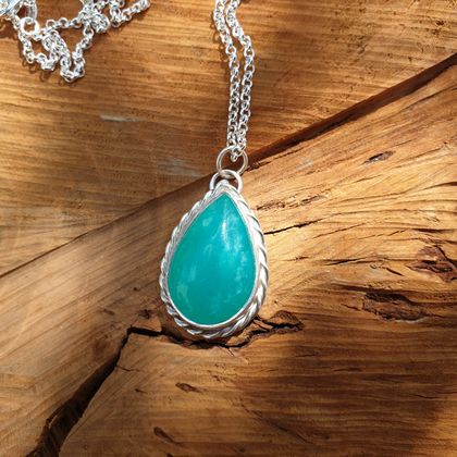 Turquoise gemstone/silver Pendant