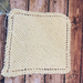 Cotton Washcloth - Yellow “B”