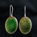 Vitreous enamel Drop Earrings with Sterling Silver Hooks